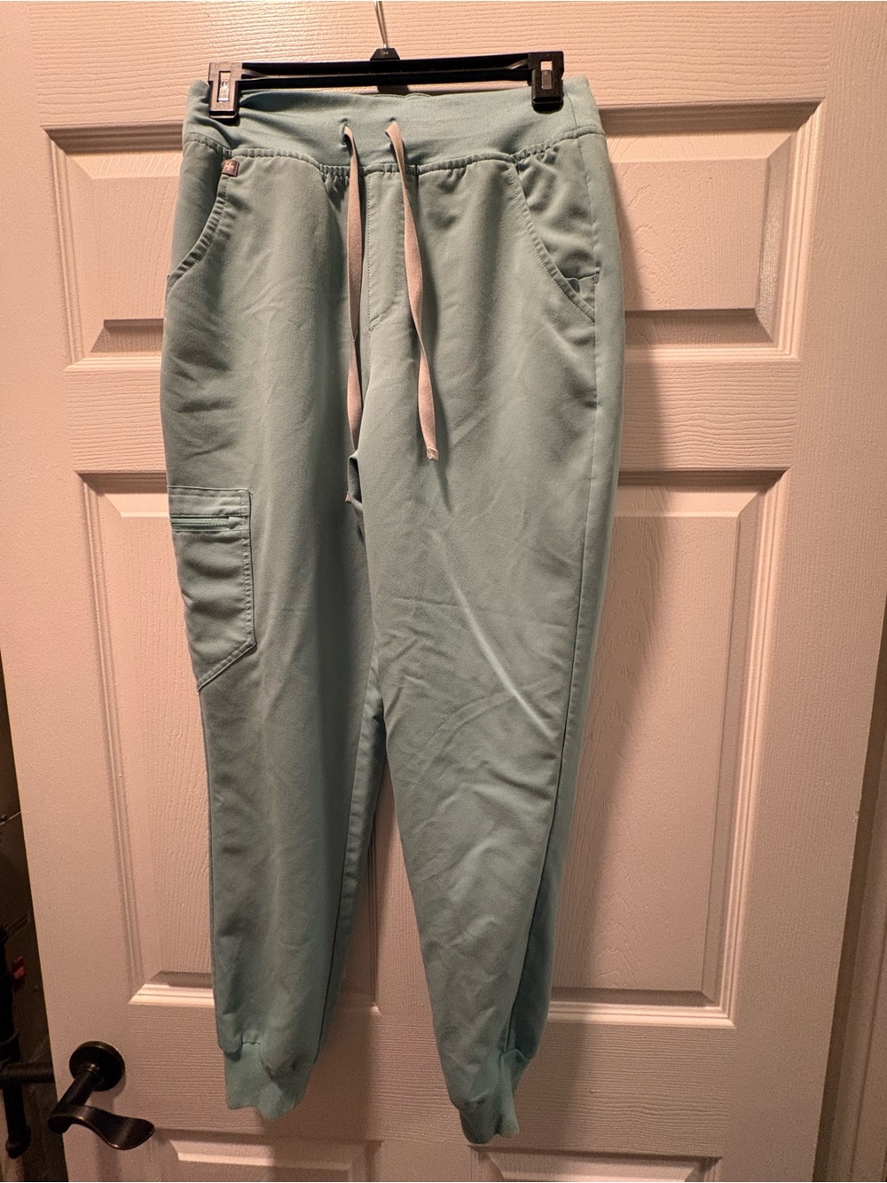 Figs Light Aqua Women's Jogger Sweatpants with Drawstring